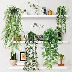 Der Rose 4Pcs Fake Plants Hanging Artificial Ivy