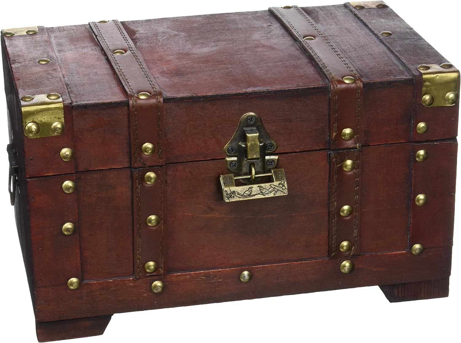 Brynnberg wooden pirate treasure chest decorative