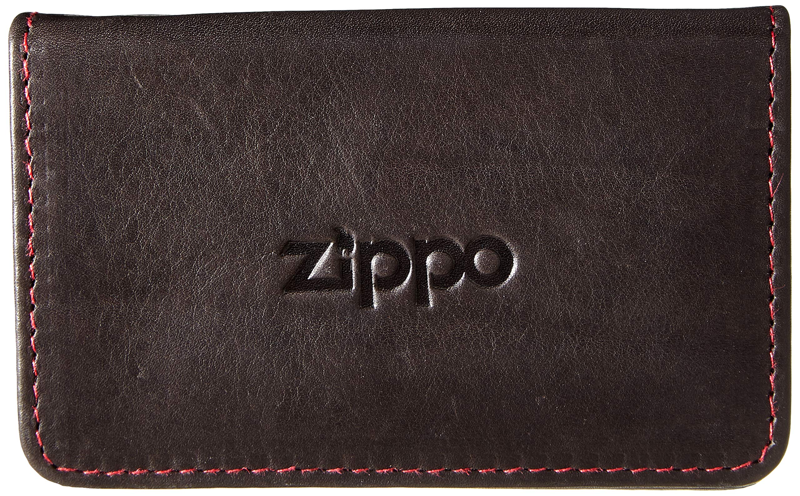 Zippo Leather Business Card Holder, 10 cm, Mocha