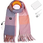 KLADNDER Heated Scarf For Women Men Usb Rechargeable Heated Scarf Portable & Adjustable Neck Warmer