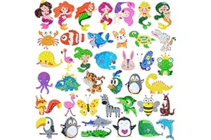 Yazhiji 5D Gemstone Painting Kits for Kids Dotz Diamond Arts and Crafts for Boys or Girls 8 9 10 11 12 Years Old DIY Gem Paint Mosaic Sticker for Adult,Ideal Gift Painting Kit for Beginners 81pcs