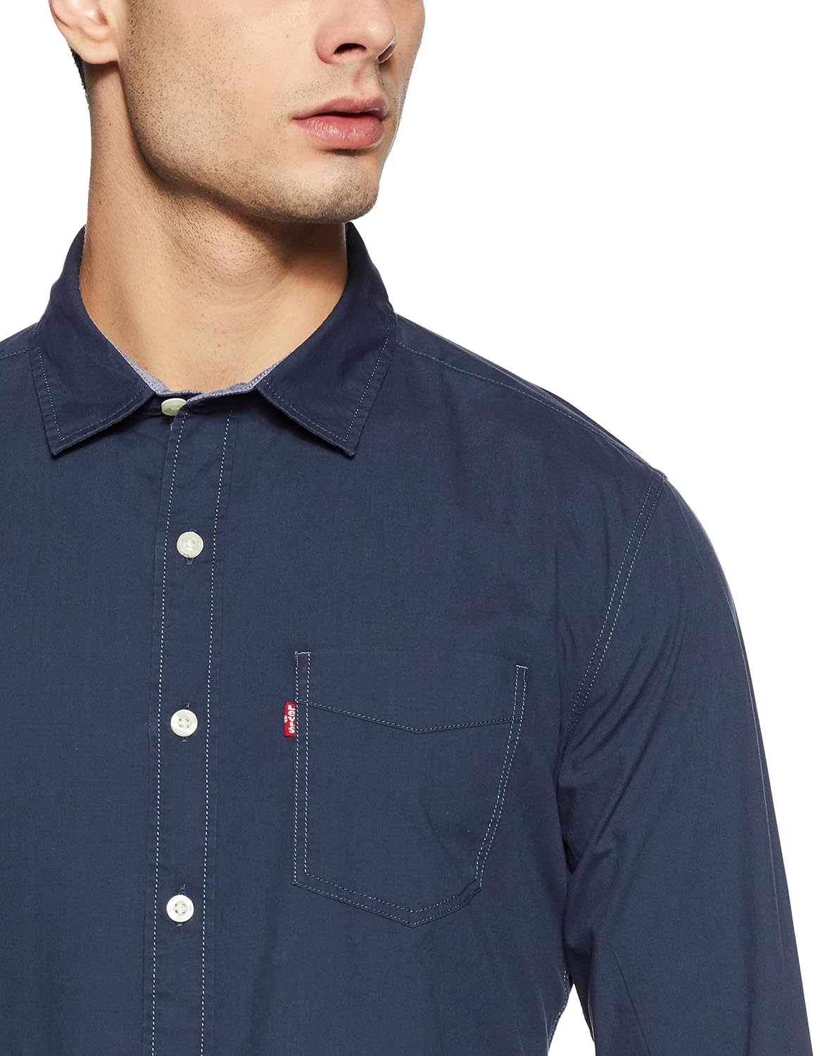 levi's men's solid regular fit casual shirt