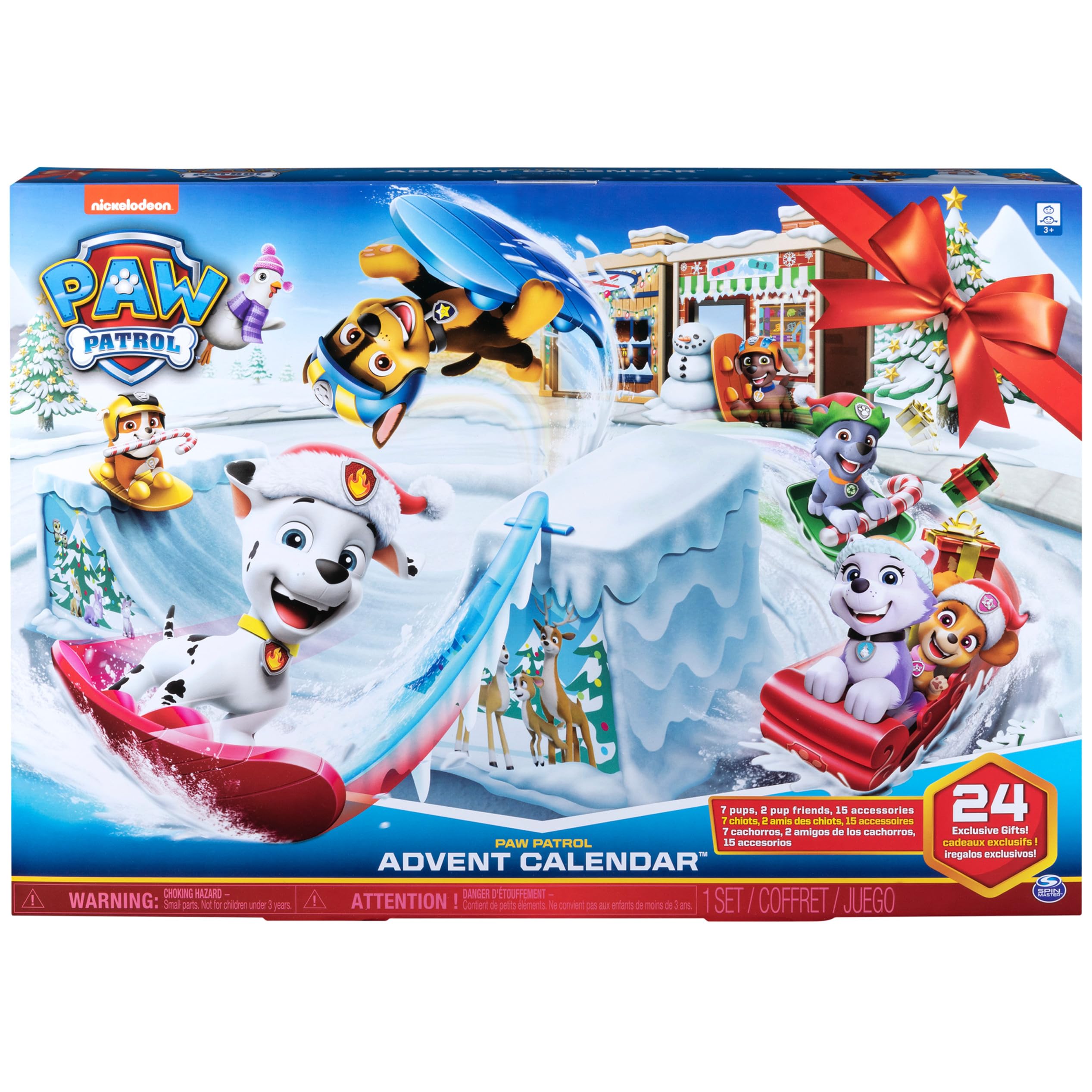 Paw Patrol 6052489 - 2019 Advent Calendar with 24 Collectible Pieces, for Kids Aged 3 Years and Over
