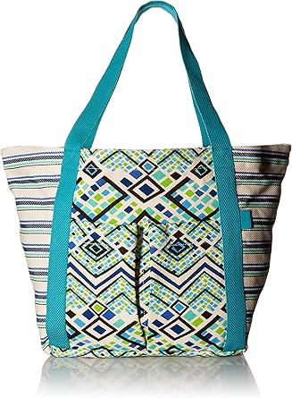 vera bradley canvas beach tote