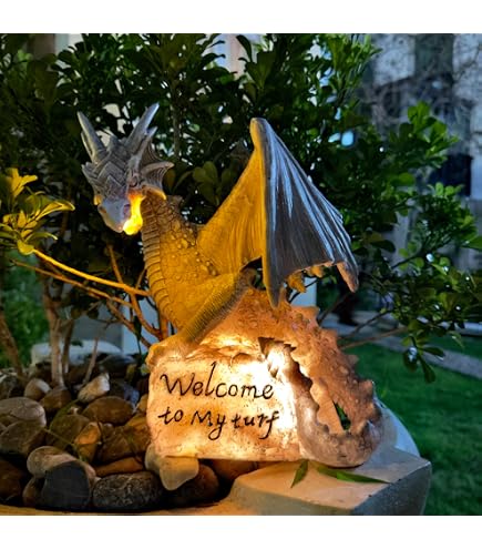 Amazon.com : Zaer Ltd. 4.5ft Tall Large Metal Dragon Statue