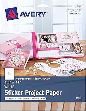 full size sticker paper