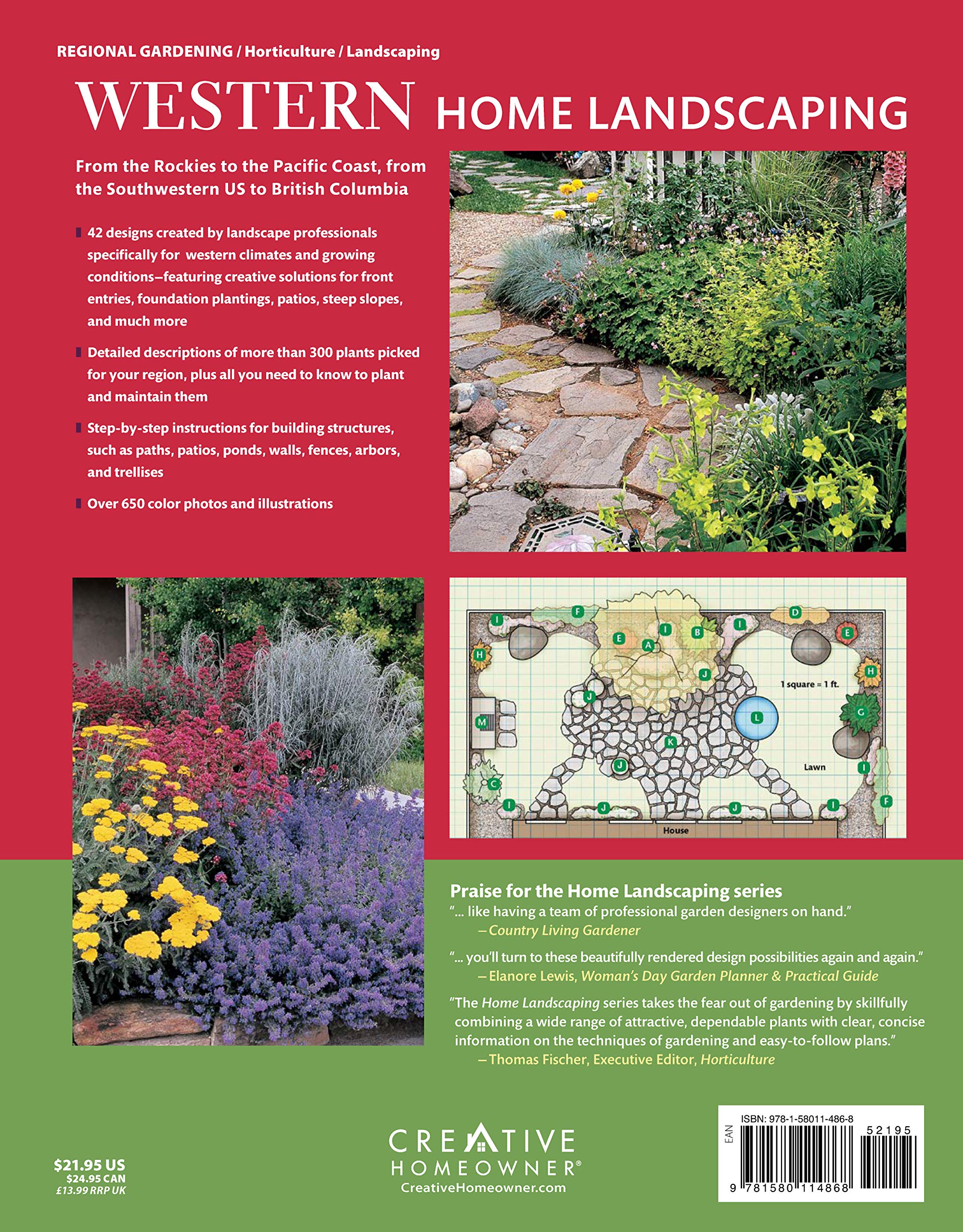 Western Home Landscaping 42 Landscape Designs 300 Plants Flowers Best Suited To The West Creative Homeowner Garden Landscape Ideas For Az Ca Co Id Mt Nm Nv Or Ut Wa