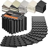 SUPERJARE Gym Floor Mats, EVA Foam Puzzle Exercise Mats, Foam Floor Tiles | Cushioned Interlocking Workout Mat, Gym Flooring for Home Gym, Playroom, Garage, 12.6"x12.6"x0.4"