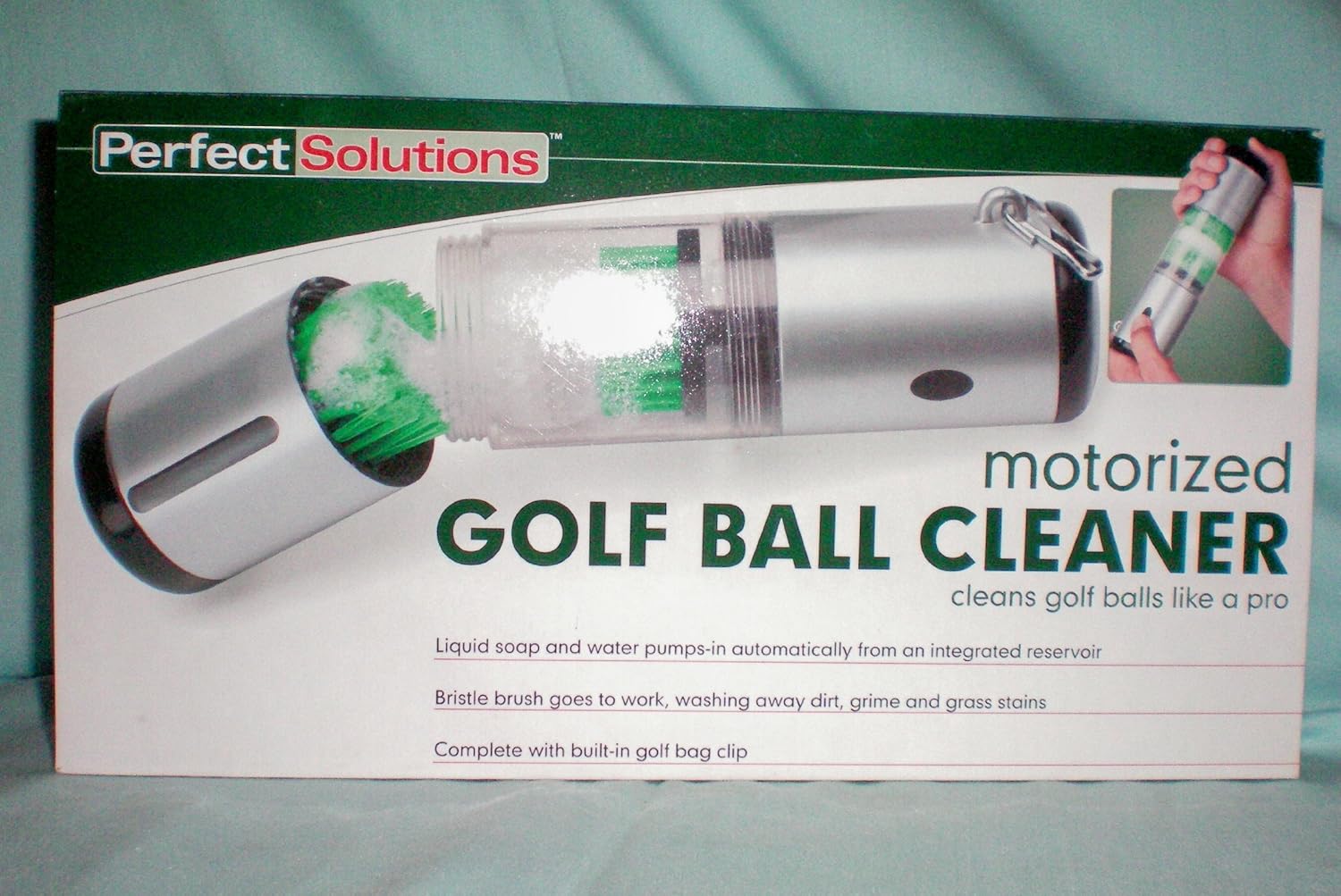Motorised Golf Ball Cleaner cleans golf balls like a Amazon.co.uk