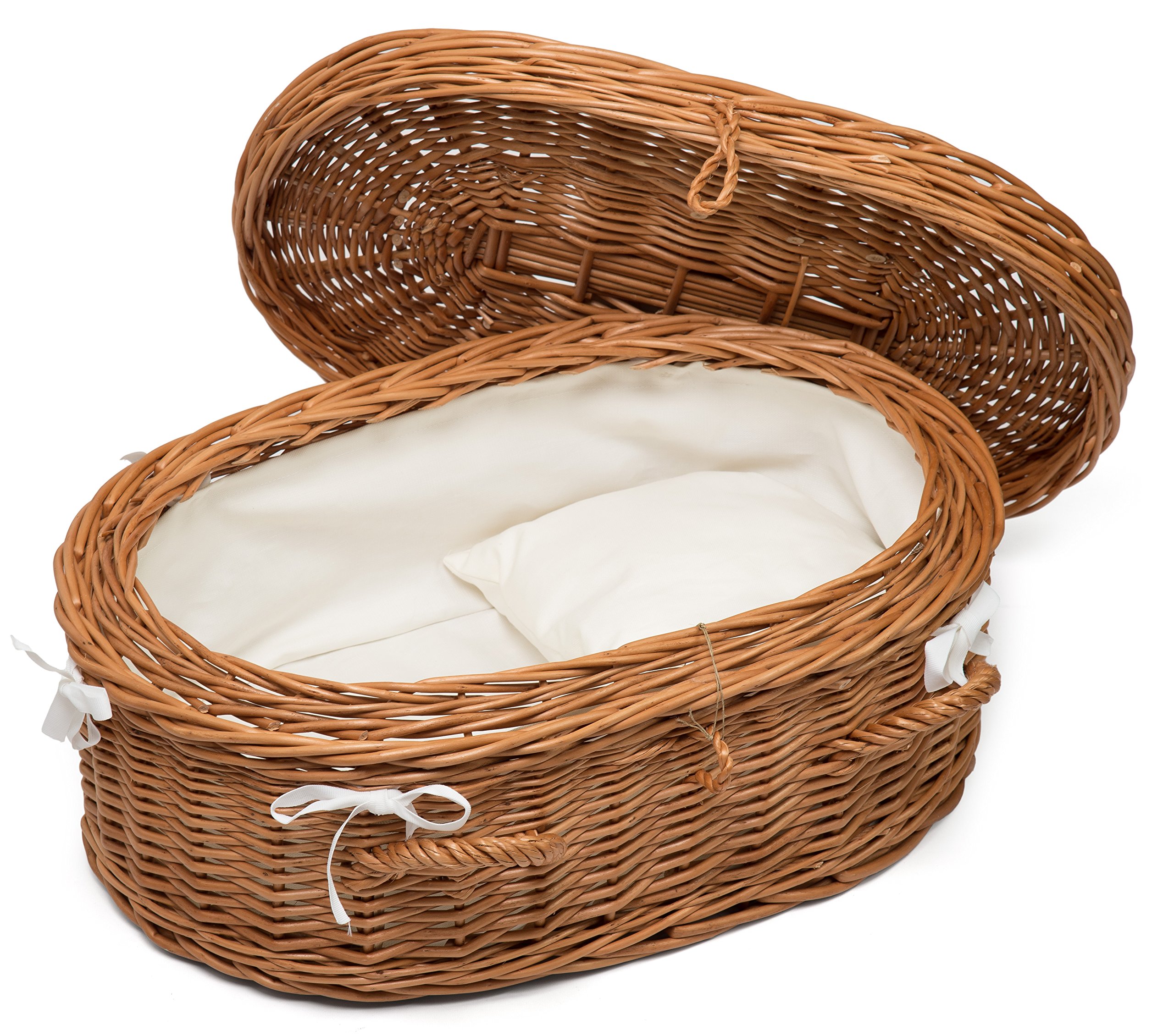 Prestige Wicker Luxury Willow Pet Coffin, 40 cm