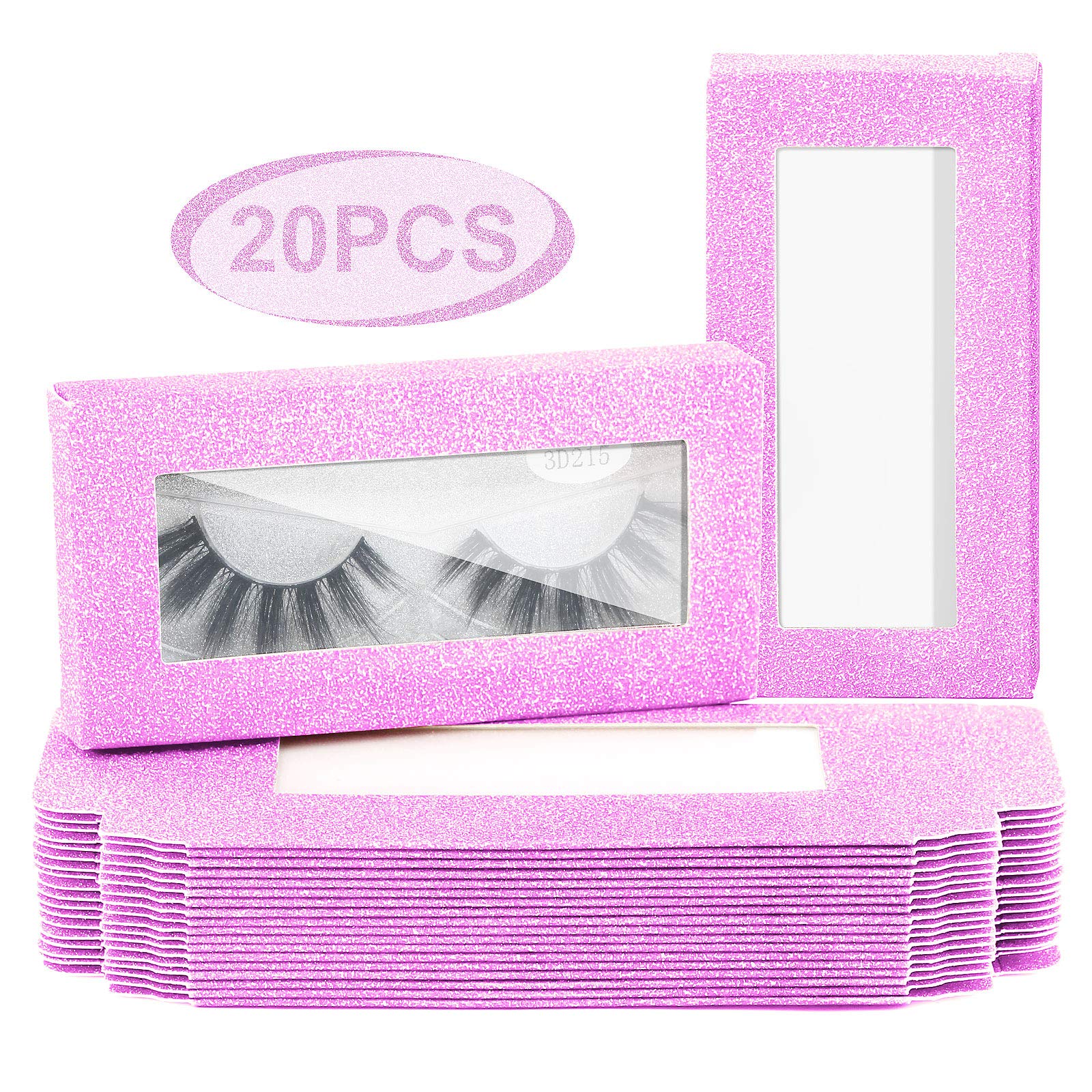 20 Pieces Soft Paper Lash Boxes Set, Eyelashes