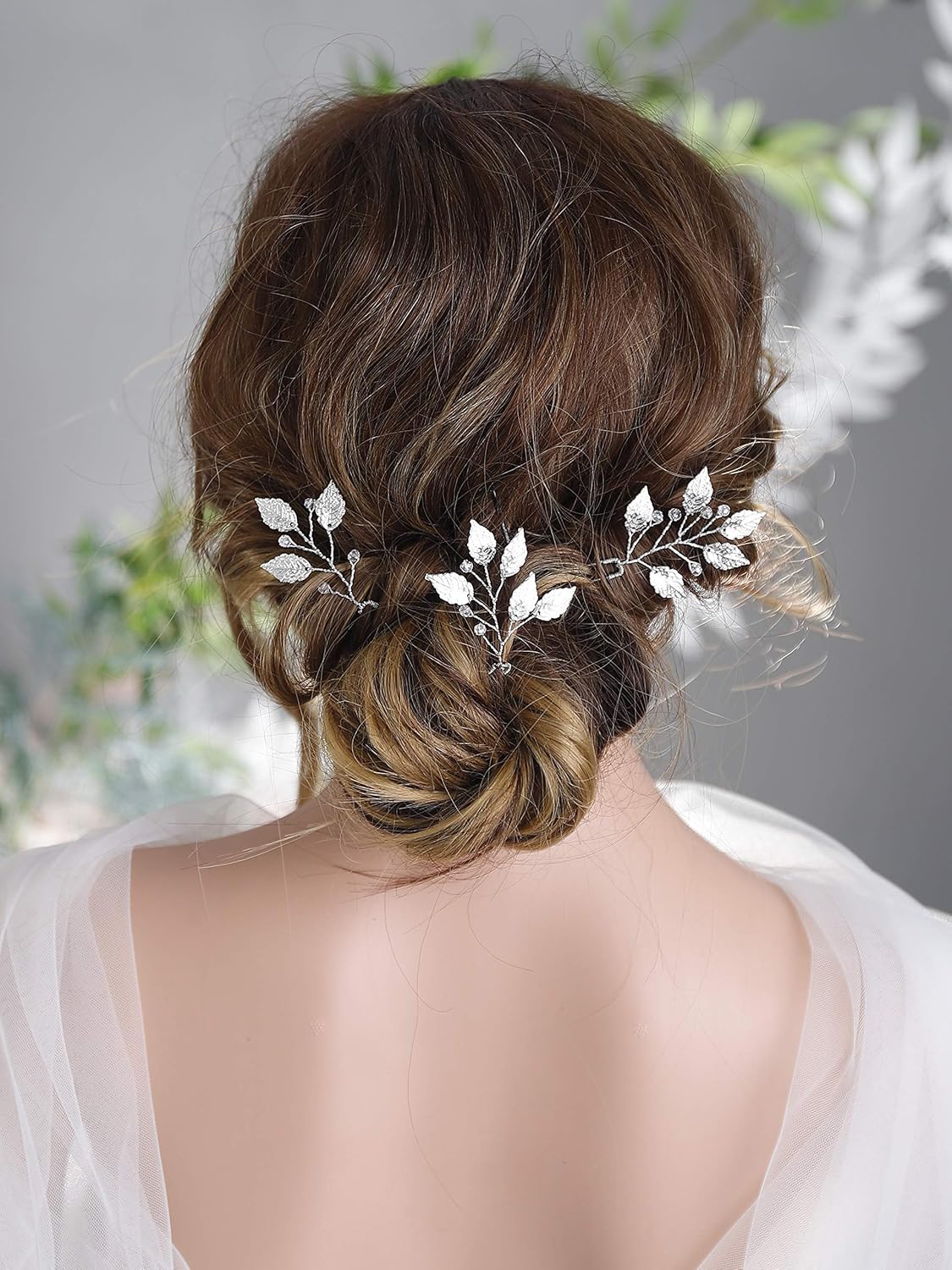 Silver Kercisbeauty Set Of 3 Handmade Bridal Bridesmaids Flower