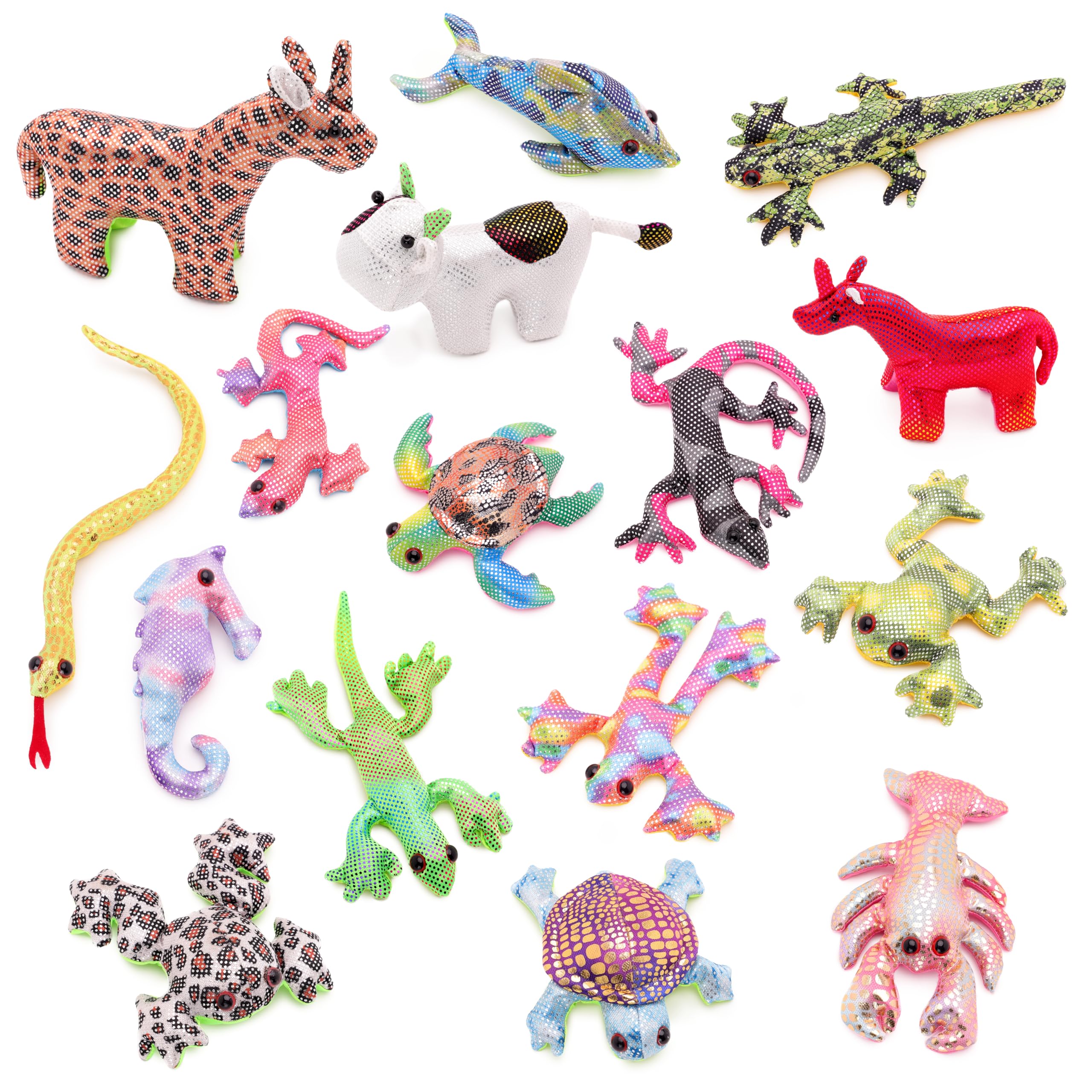 Toyland® Pack of 3-10cm (4") Sand Animal Toy/Decoration - Assorted Designs - 3 Chosen at Random
