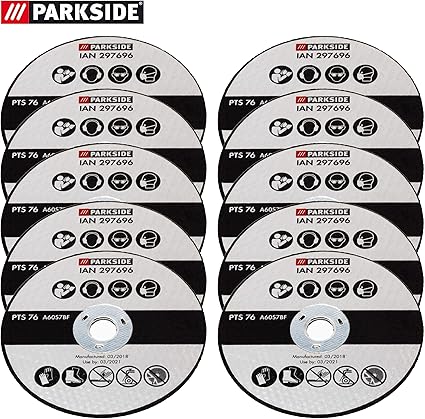 Parkside 297696 Lot De 10 Disques A Tronconner De Rechange Pour Meuleuse D Angle Parkside Pwsa 12 Li A1 Lidl Ian Amazon Fr Bricolage