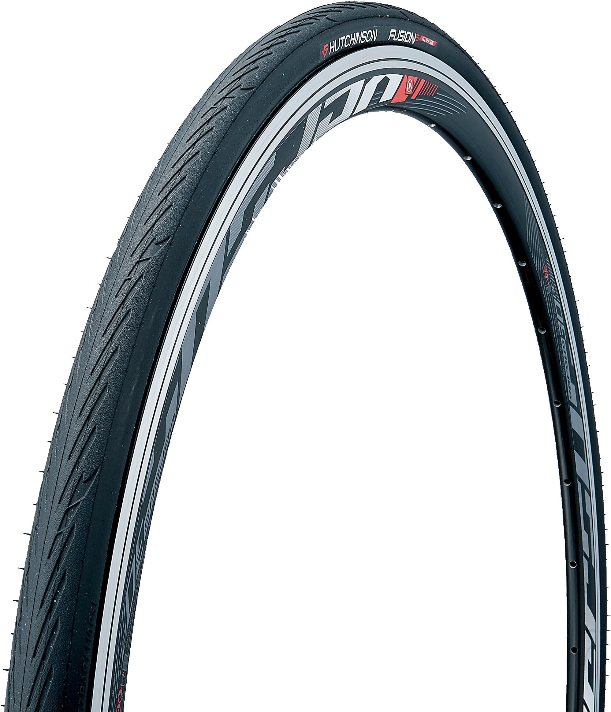 HutchinsonTyres PV527651 Fusion 5 All Season Road Tyre, Black, Size 700 x 25