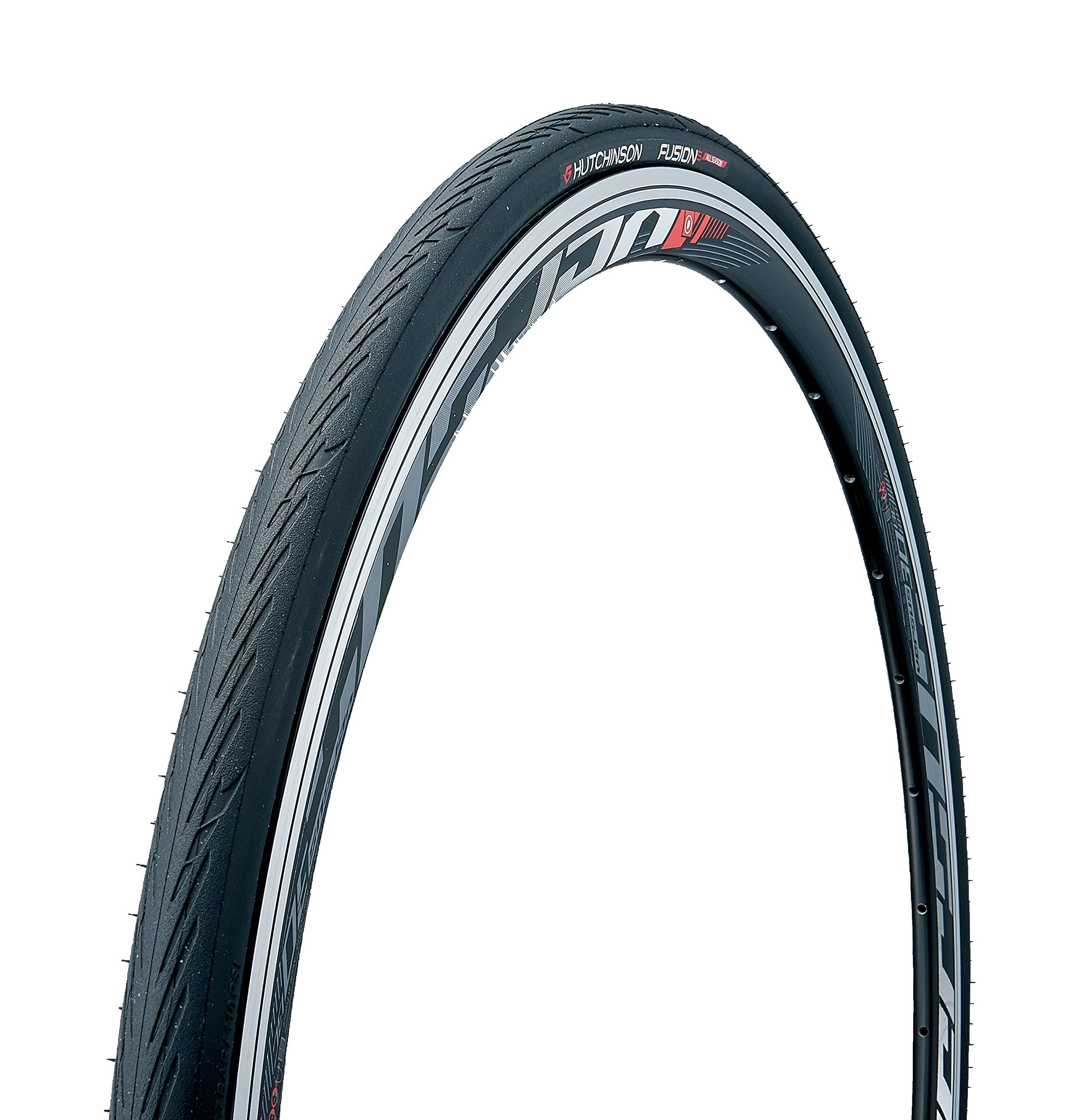 Hutchinson Tyres PV527561 Fusion 5 All Season Road Tyre, Black, Size 700 x 23