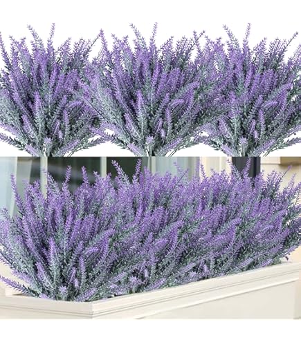 BQEE Kunstmatige patchoeli-plantenstengels, 29 inch, 4 stuks, nep groenachtige planten, rustieke muntbloemen voor thuiskantoordecoratie (dieproze