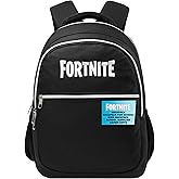 Fortnite Backpack for Kids Teens School Bookbag Travel Bag Rucksack for Vacation Sports Gifts for Kids (Black)