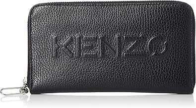 Amazon ケンゾー 二つ折り財布 財布 メンズ ラウンドファスナー長財布 Logo Leather Wallet Pm505 99 L45 Black 並行輸入品 財布