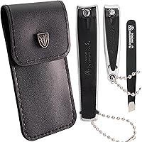 3 Swords Germany - brand quality 3 piece manicure pedicure grooming kit set for professional finger & toe nail care nail clip