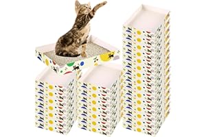 NICERINC PET 30Pack Christmas Disposable Cat Litter Box, Foldable Paper Travel Litter Box, Non Clumping Durable and Waterproof,Low Entry Easy Disposal,Portable，Pet Owner Christmas Décor(13.6x9.7x1.9 in)