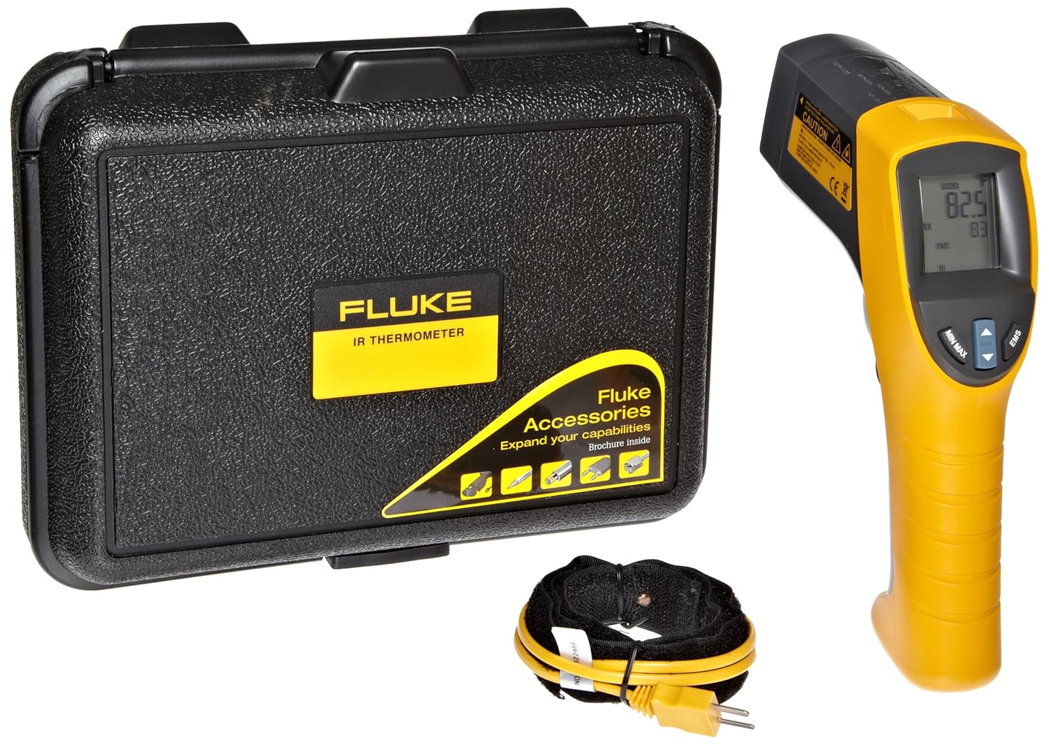 Fluke 561 HVAC Pro Infrared Thermometer, 2 AA Battery, 40 to +1022 Degree F Range with a NIST