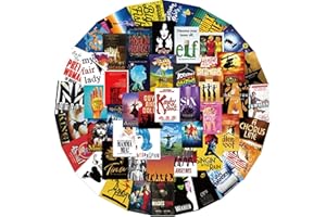 MUYINGZHUO Broadway Musical Stickers, 50PCs Pack, Classic Musical Stickers, Vinyl Waterproof Decals, Stickers for Laptop, Hydro Flask, Water Bottle, Bumper Car Planner Stickers, Stickers for Kids, Toddlers, Teens, Girls (Musicals)