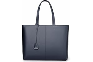 FSD.WG Men's Tote Bag,Business Bag, Leather Briefcase,Elegant Leather（PU）,Large Capacity,Black