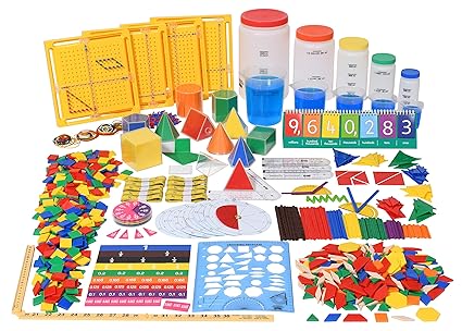 Amazon Com Edx Education Classroom Math Kit For Grades 5 And 6 Teach Math Lessons Includes 16 Versatile Teaching Resources And Manipulatives Industrial Scientific