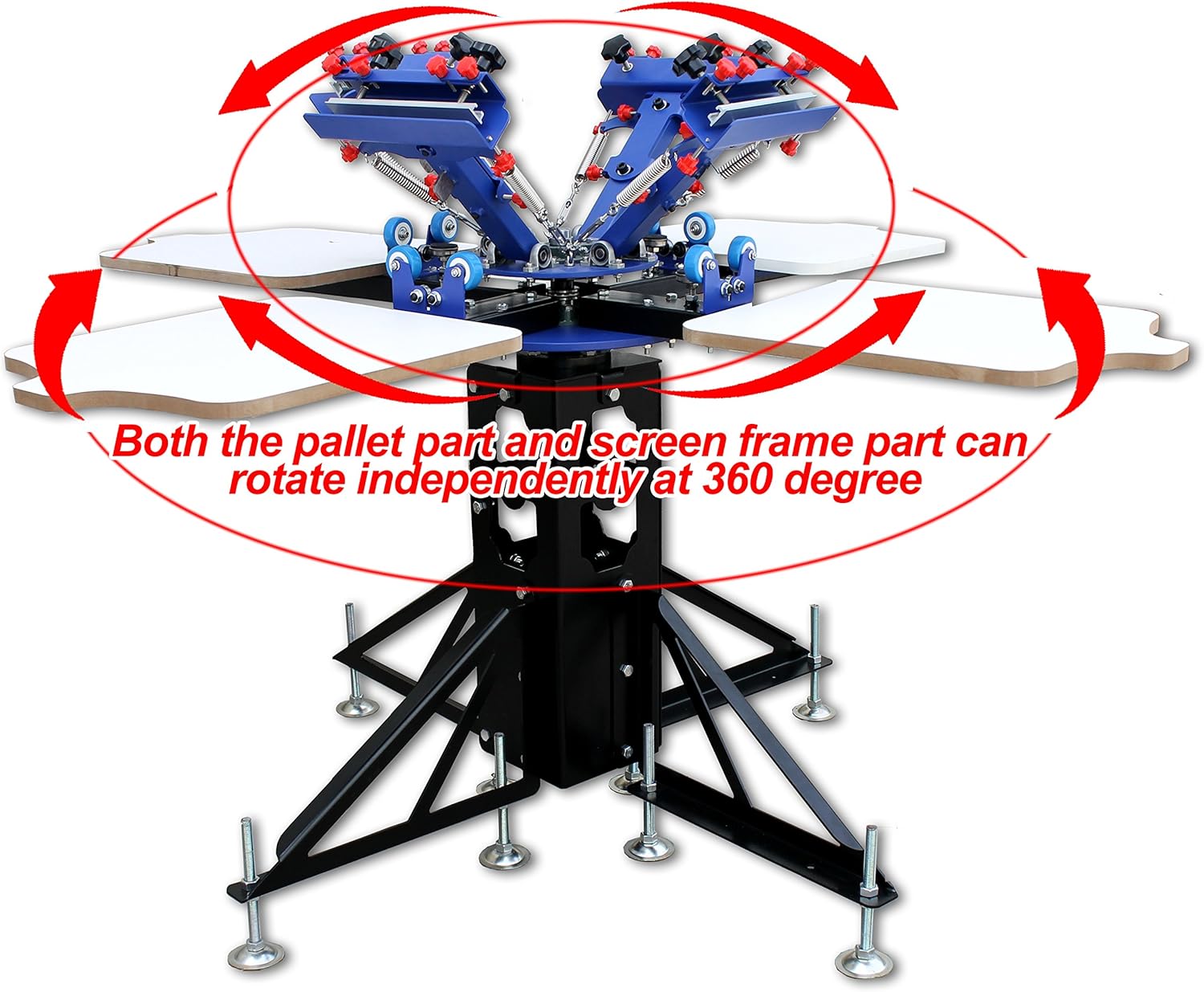 four colour screen printing machine