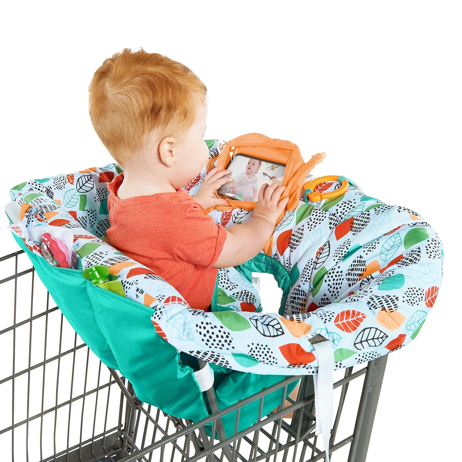 Leaf Stamps Bright Starts 2in1 Ultra Cozy Cart Cover Shopping Cart