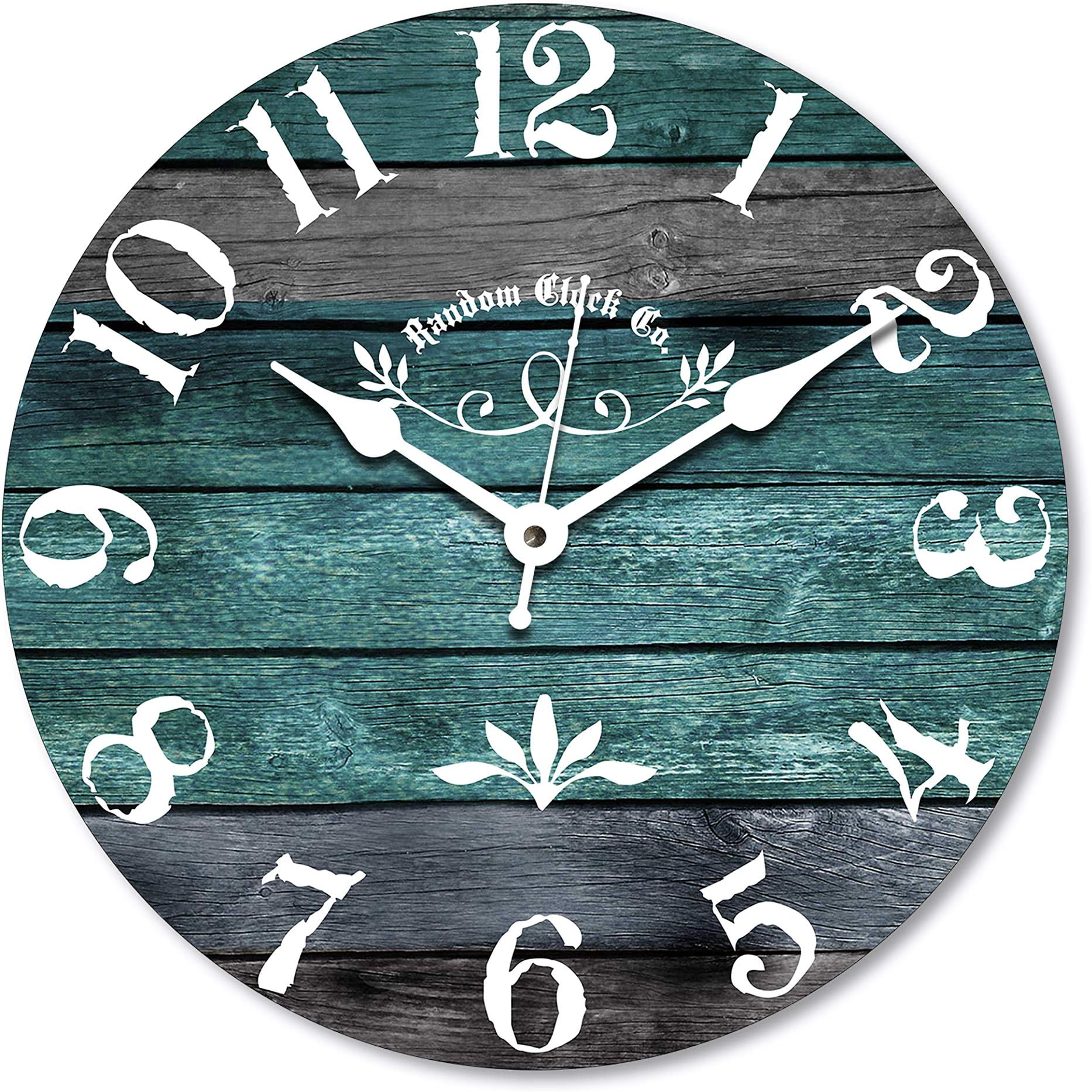 Random Vinyl MDF Wooden Wall Clock For Living Room, Bedroom, Home, Office, Kitchen, Round Shaped Designer Vinyl MDF Wooden For Home Decor, 12- inch, Multicolor 30 x 30 cm(RC-9074 (12inches)