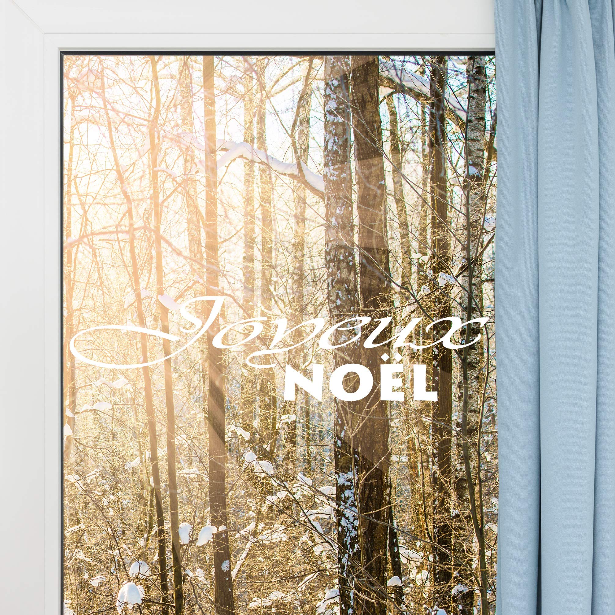 Ambiance Sticker Wall Sticker Christmas Sticker 70 x 50 cm White