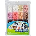 Perler Beads Neutral Colors Fuse Beads and Storage Tray For Kids Crafts, Small, 4000 pcs