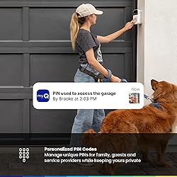 myQ Smart Garage Door Video Keypad with Wide-Angle
