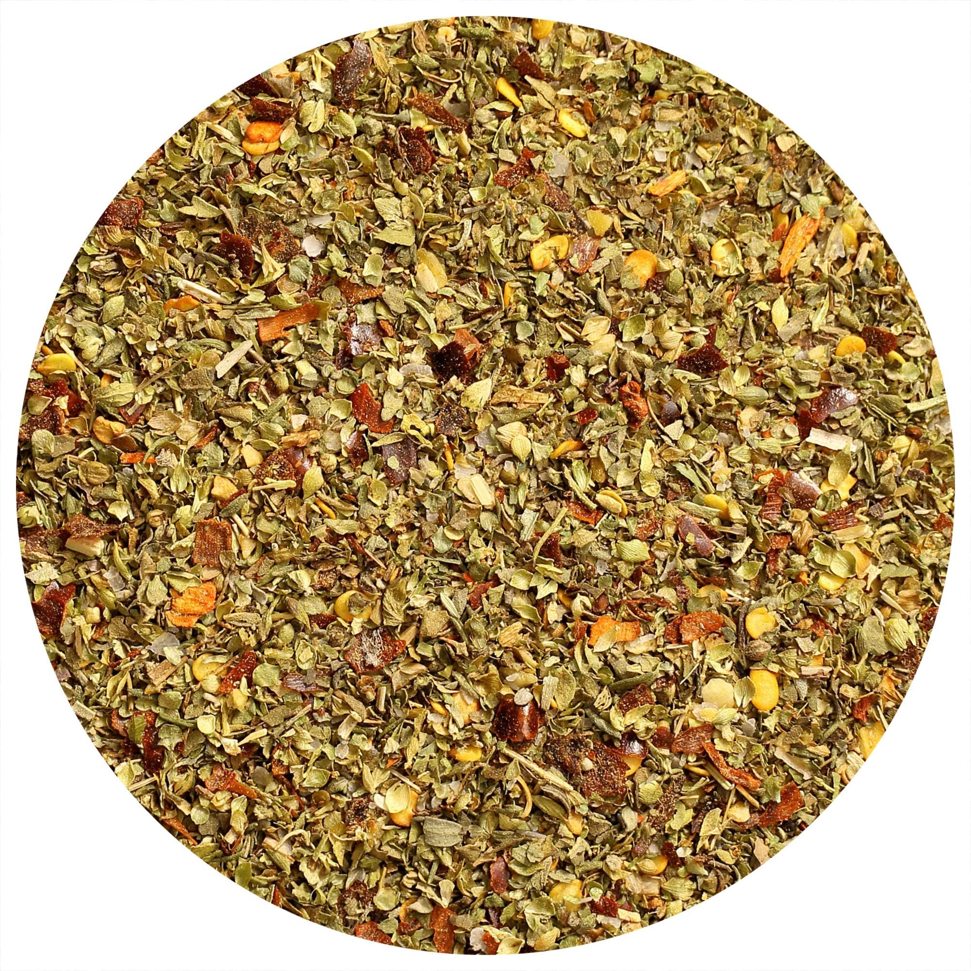 The Spice Lab Sicilian Italian Seasoning - Spicy Blend for Pasta Sauce, Veggie Pasta, Bread Dipping Seasoning and Pizza - All Natural, Non GMO Italian Popcorn Seasoning - 4 oz Resealable Bag โ 7042