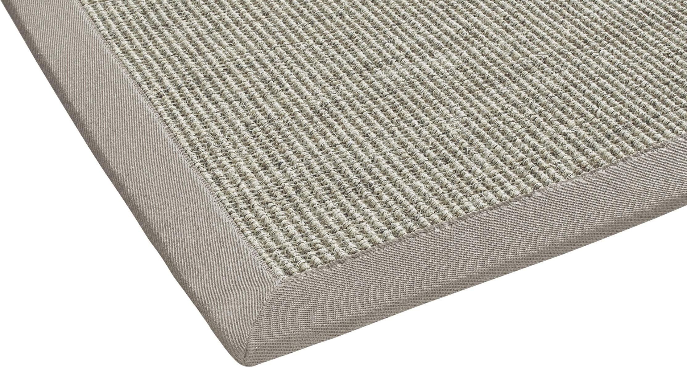 Dekowe Mara Sisal Rug with Border Natural Fibre, Sisal, Beige-mix, 160 x 230 cm