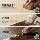 Littlefair's Wood Stain Water-Based Dark Walnut 500ml Non-Toxic view 7