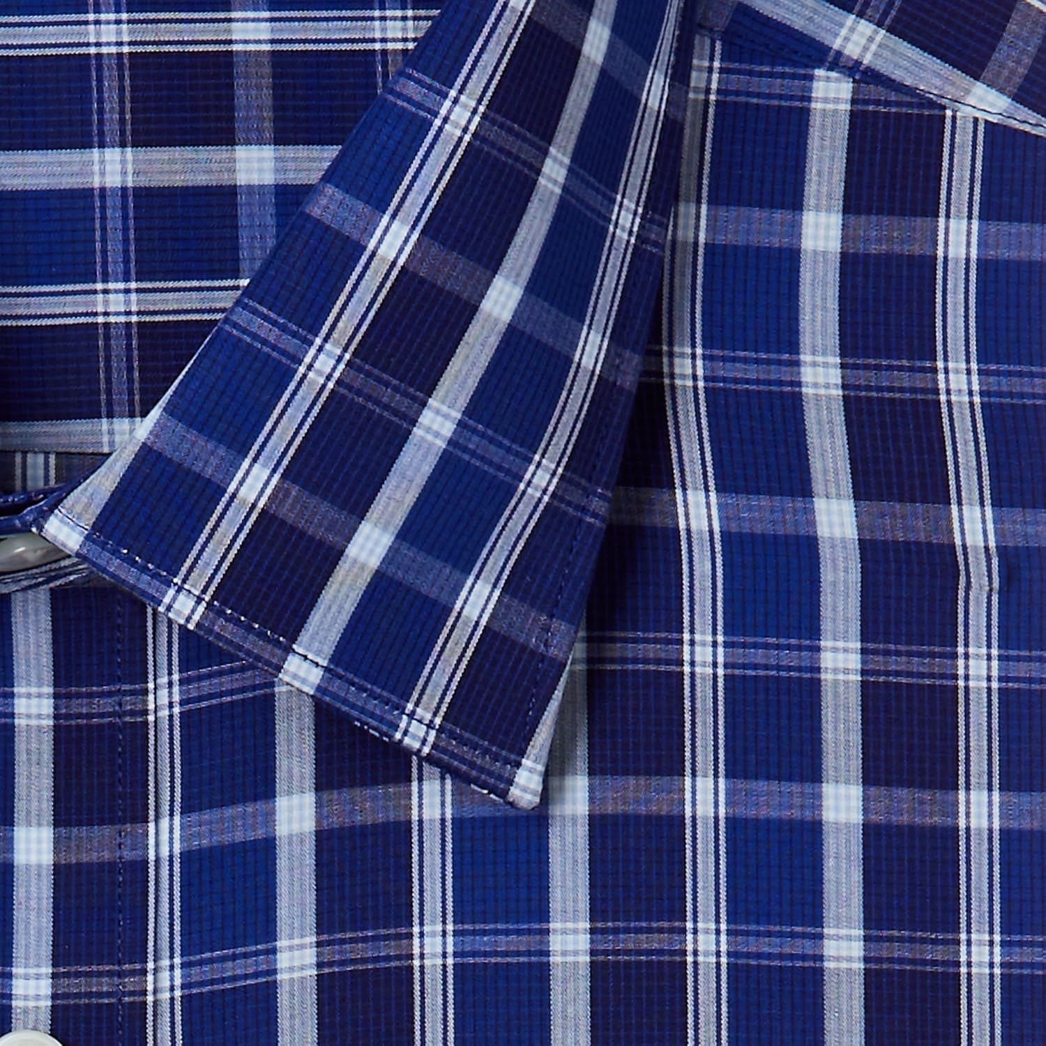 raymond men's solid regular fit cotton formal shirt