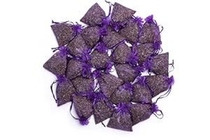 Lavande Sur Terre Bag of 25 Sachets Dried Lavender Flower Lavender Sachets for Drawers and Closets, LV-B-2