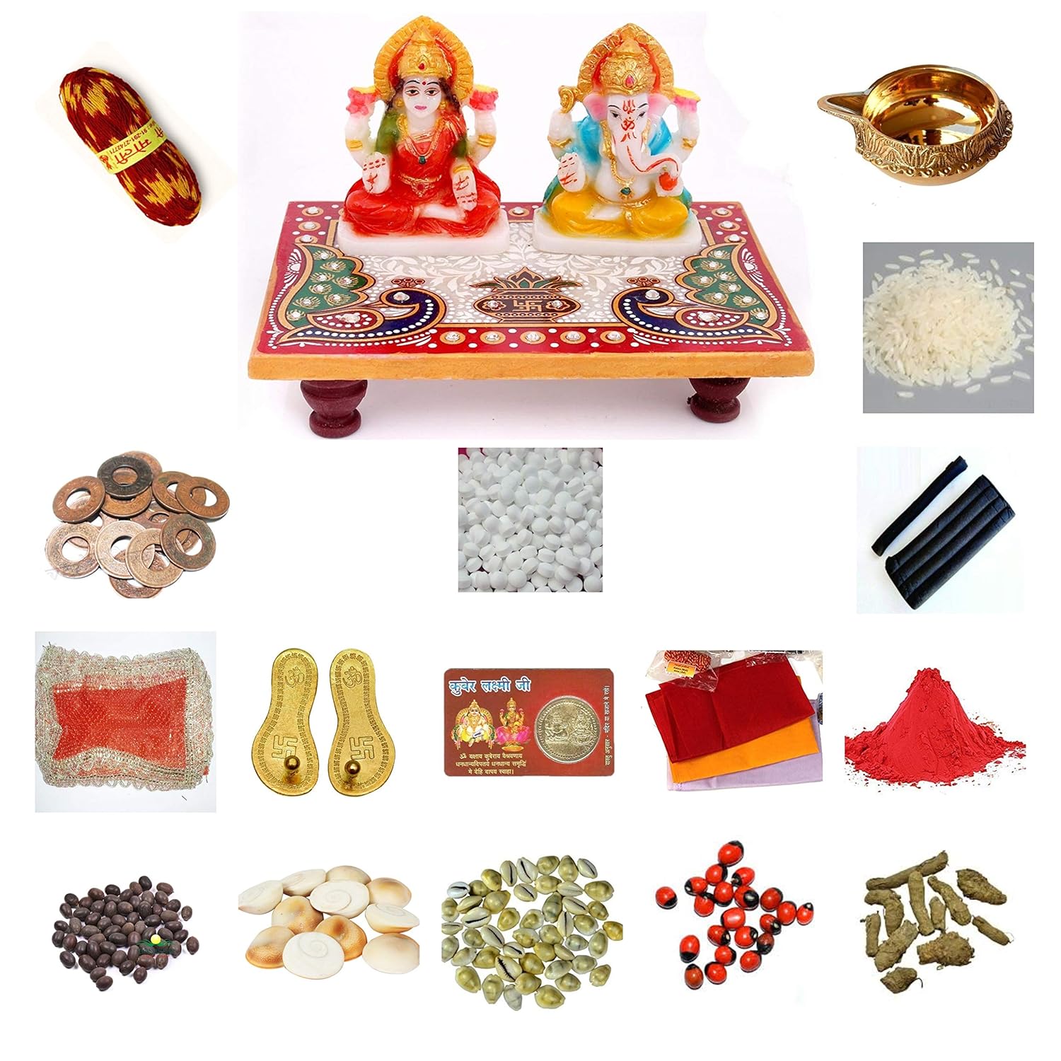 Buy Himshikhar Green World Pooja Samagri Diwali Pooja Kit samagri
