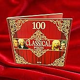 5 CD 100 Classical Music Pieces, Baroque, Classical, Romantic, Piano and Strings Music, Mozart, Chopin, Bach…
