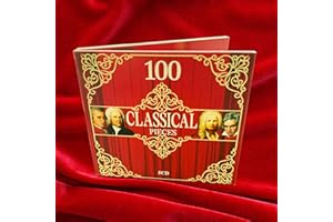 5 CD 100 Classical Music Pieces, Baroque, Classical, Romantic, Piano and Strings Music, Mozart, Chopin, Bach…