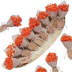 20-Piece Set Mini Magnet Dried Flowers Bouquet for