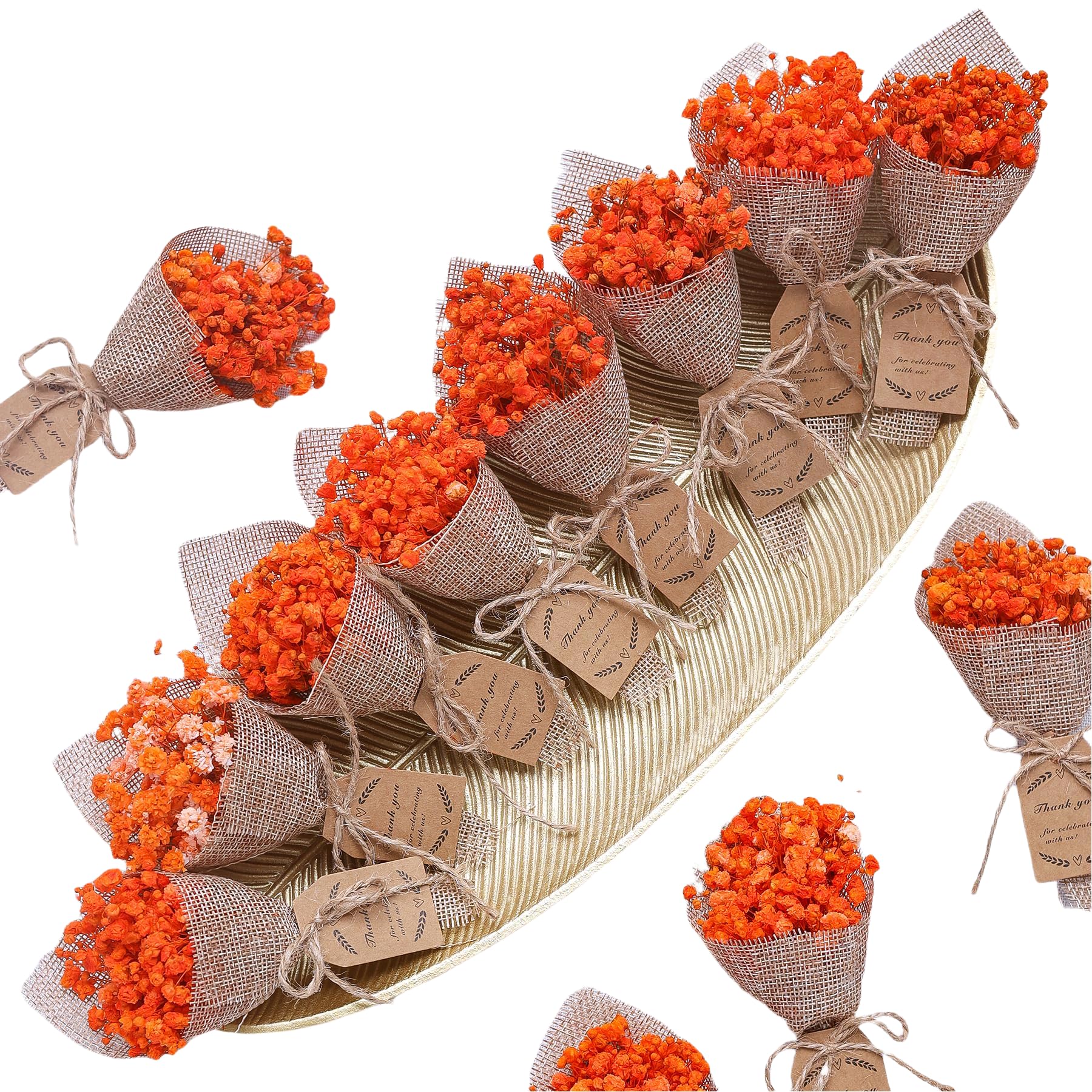 20-Piece Set Mini Magnet Dried Flowers Bouquet for