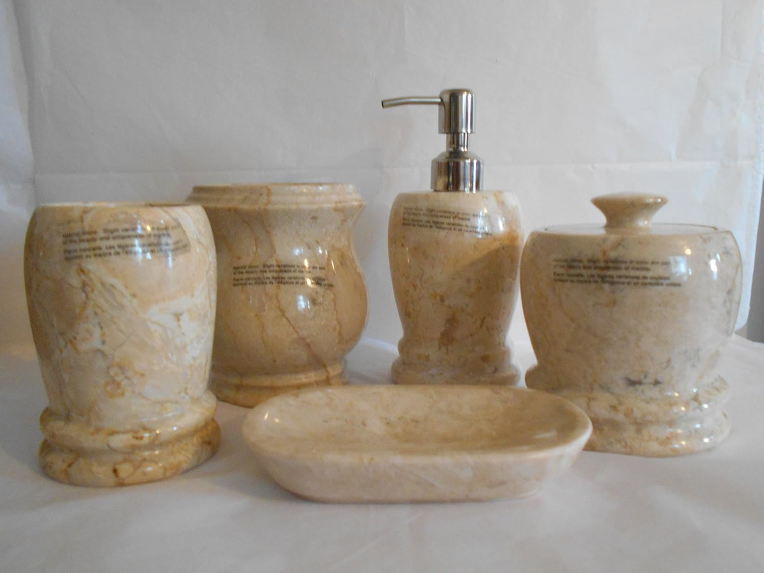 LUXURY HOME CREATIONS GENUINE MARBLE BATHROOM ACCESSORIES