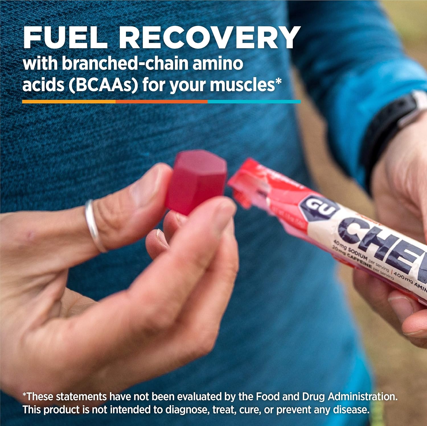 GU Energy Chews Double-Serving Sleeve, Assorted Flavors, 1.9 oz, Pack of 18: Health & Personal Care