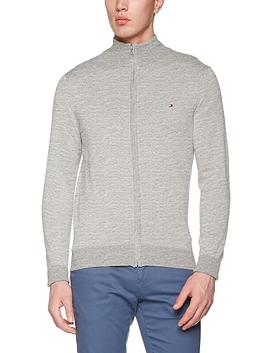 Tommy Hilfiger Herren Sweatjacke Cotton Silk Zip Through