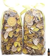 Qingbei Rina Yellow Potpourri Lemon Scented Dried Flowers 2 Bags 240g view 1
