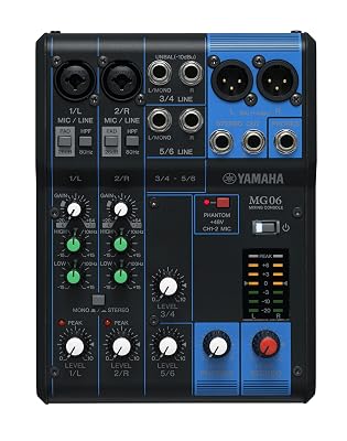 Yamaha MG06 6-Input Compact Stereo Mixer